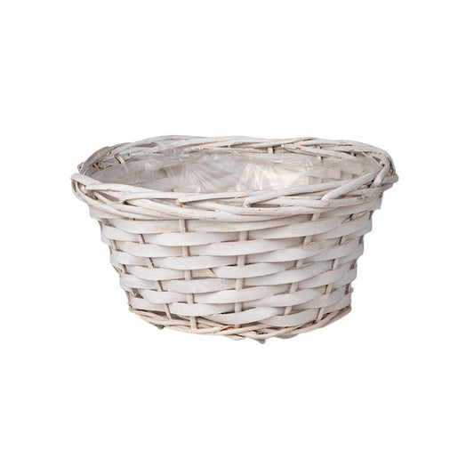 Castron Din Lemn Cu Fantă Alb 25X13Cm