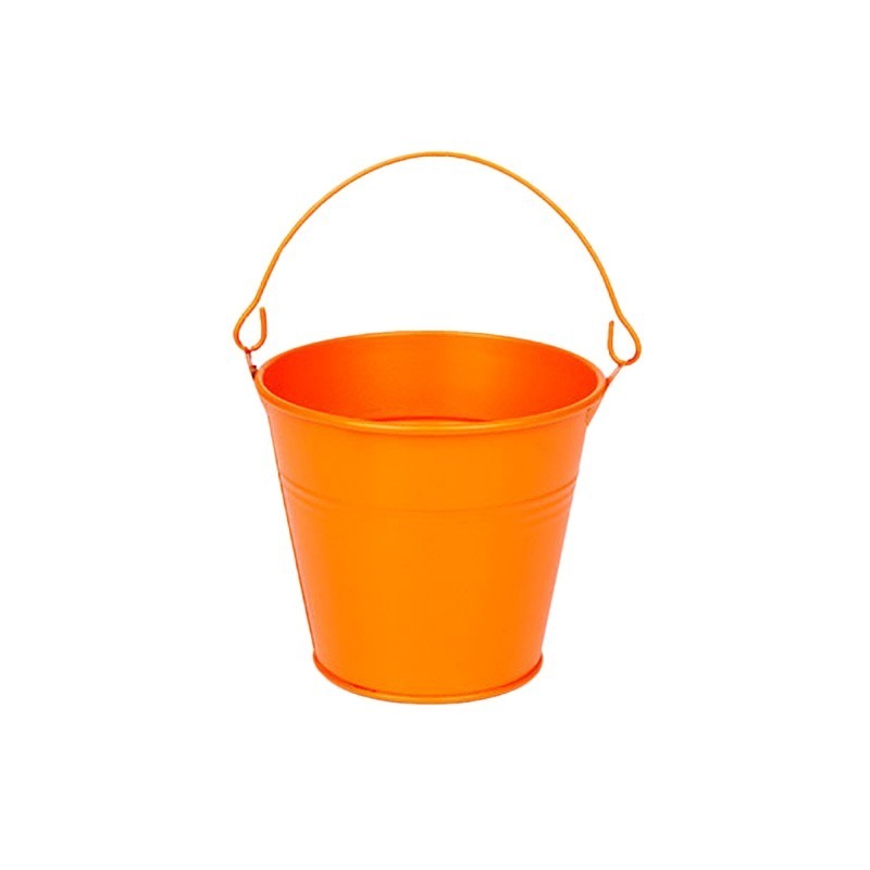 Găleată Metalică Portocalie 10,2X8,5Cm