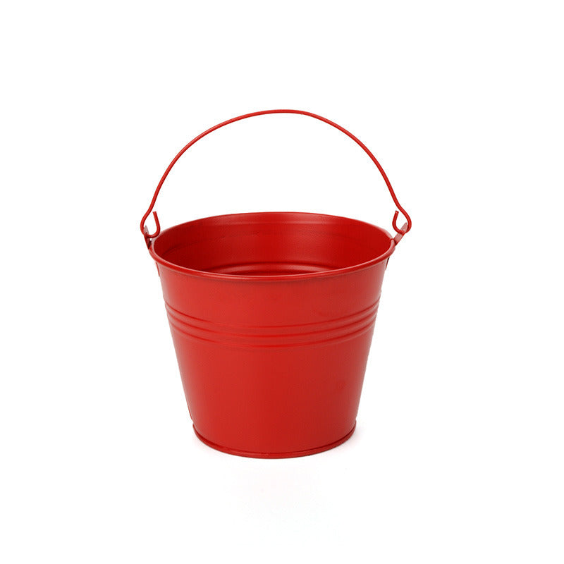 Găleată De Metal Roșu 15,6X14,8Cm