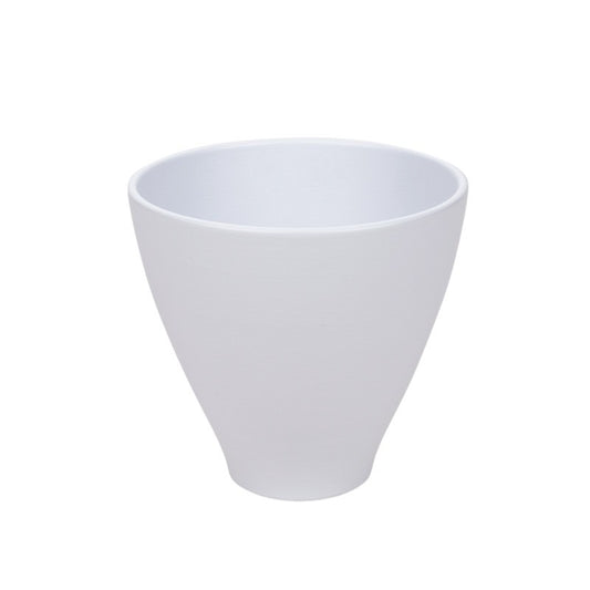 Vas Orhidee Alb Mat 15Cm