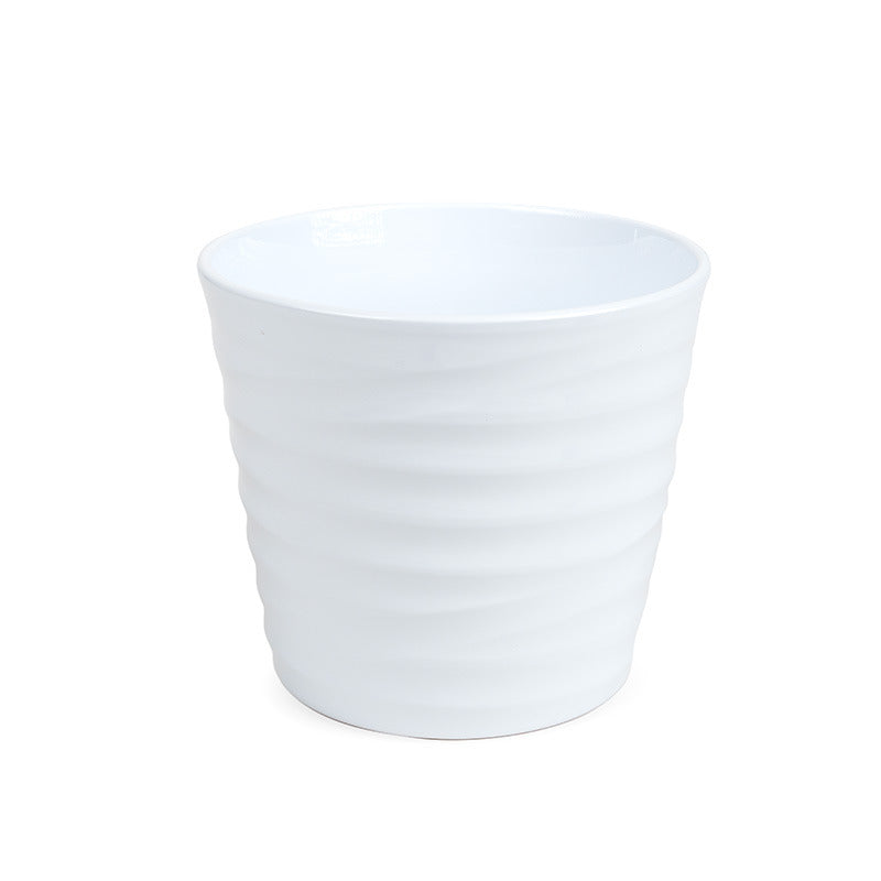 Oală Ceramică Wave Alb 13Cm