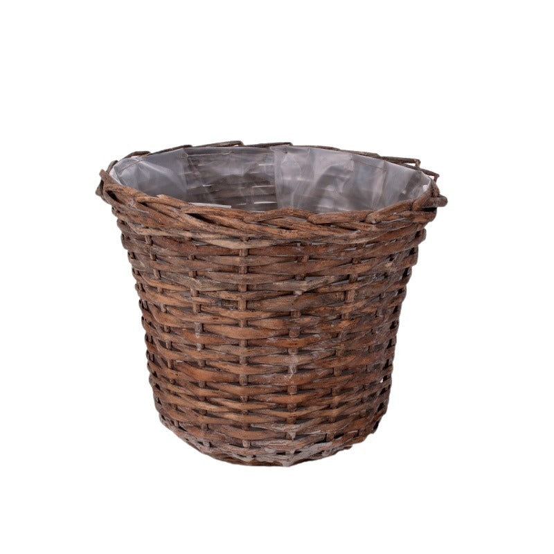 Oală Din Răchită Gri 27X23Cm