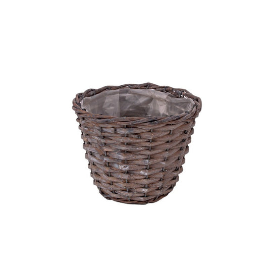 Vas Din Răchită Gri 17,5X14Cm