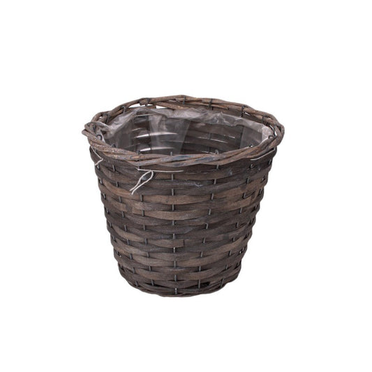 Oală Din Lemn Gri 24X21Cm