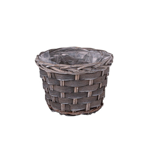 Oală Din Lemn Gri 18X12,5Cm