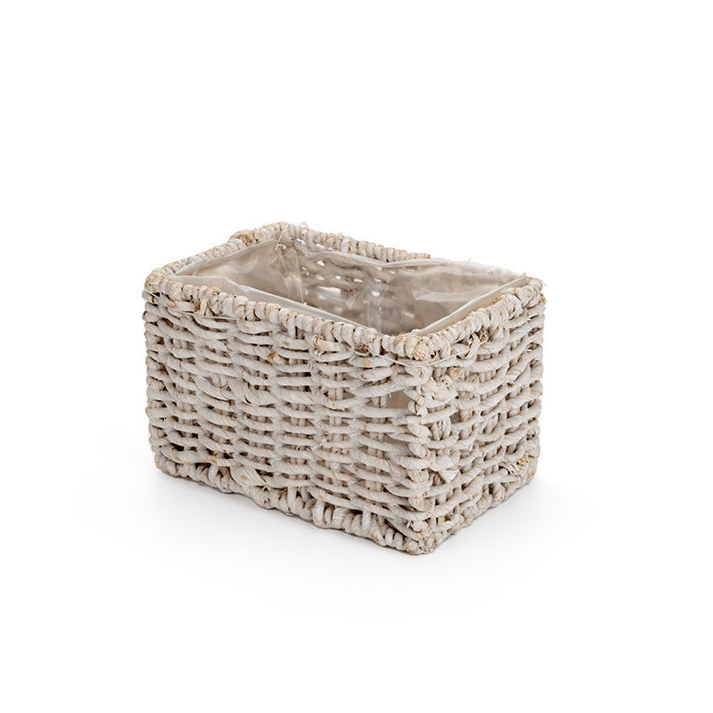 Ghiveci Nufăr Pătrat Alb 23X15,5X14,5Cm