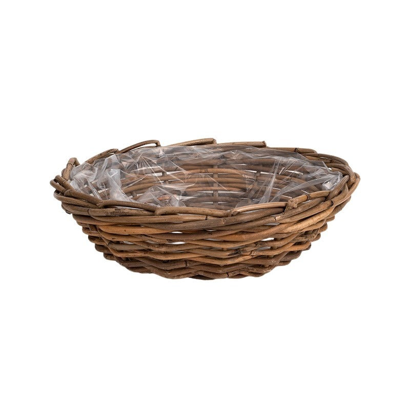 Castron De Plantare Rattan Maro 41X12Cm