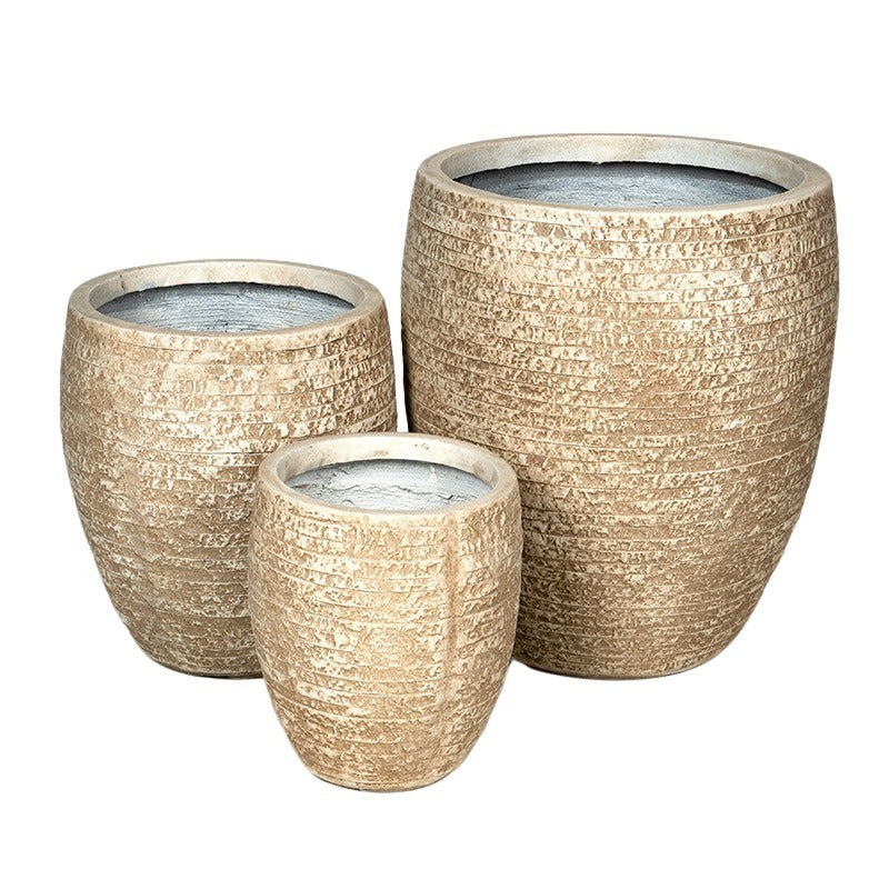 Ontario Monica Compozit Suport Pentru Plante Set Culoare Nisip 25X28,5-44,5X50Cm S3