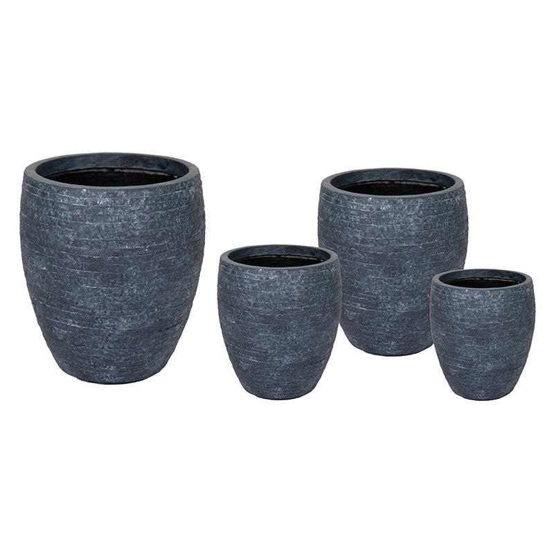 Ontario Monica Set Ghiveci Compozit Grafit 25X28,5-57X64Cm S4