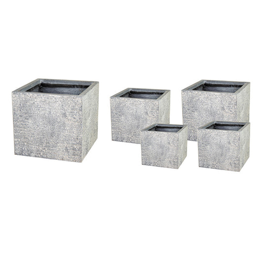 Ontario Cube Suport Compozit Pentru Plante Gri 20X20X22-55X55X46Cm S5
