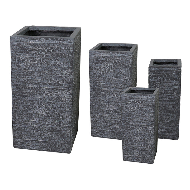 Ontario High Cube Suport Compozit Pentru Plante Grafit 23X23X50-41X41X80Cm S4