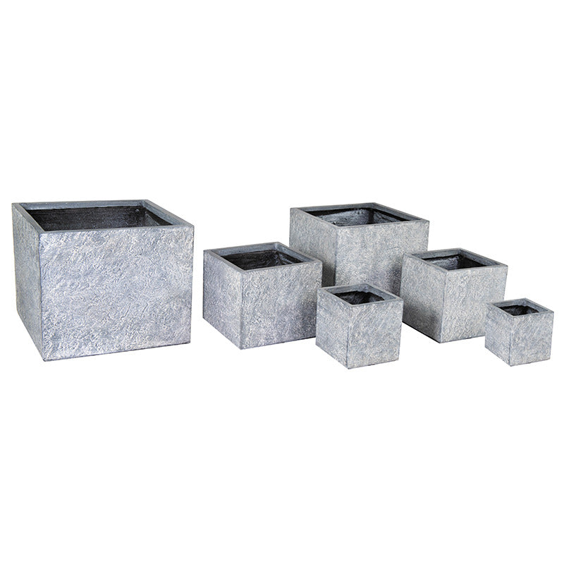 Alberta Cube Suport Compozit Pentru Plante Gri 20X20X22-65X65X53Cm S6
