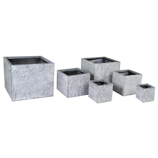 Alberta Cube Suport Compozit Pentru Plante Gri 20X20X22-65X65X53Cm S6