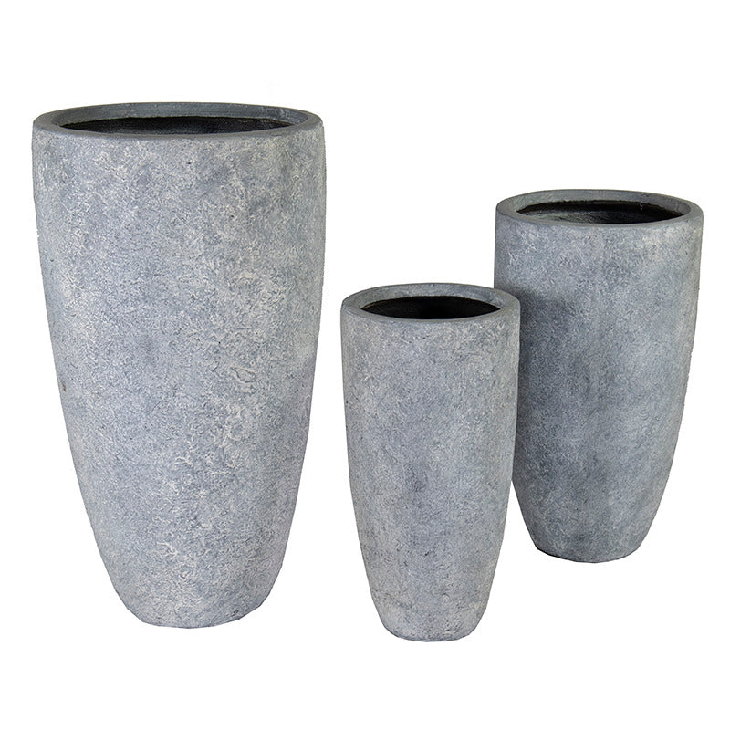 Alberta Vase Suport Uriaș Pentru Plante Compozit Gri 34X66-56X100Cm S3