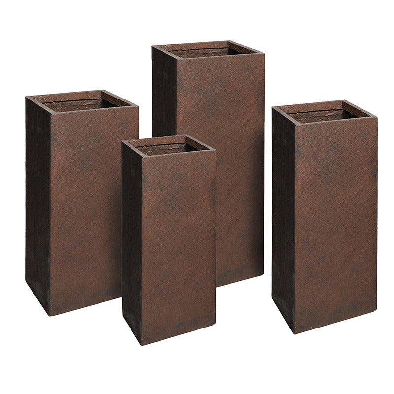 Yukon High Cube Suport Compozit Pentru Plante Maro Ruginiu 23X23X50-40X40X80Cm S4