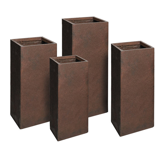 Yukon High Cube Suport Compozit Pentru Plante Maro Ruginiu 23X23X50-40X40X80Cm S4