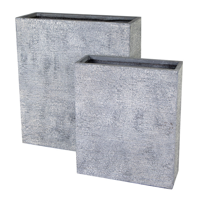 Ontario Terrace Set Ghiveci Compozit Gri 60X23X72-80X30X92Cm S2