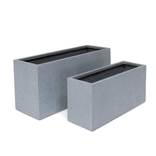 Atlanta Tetra Compozit Balcon Cutie Set Gri 74,5X25X35-95X32X44 S/2