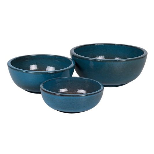 Singa Rita Ceramic Overbowl Set Albastru Cer 30X12-43,5X18Cm S/3