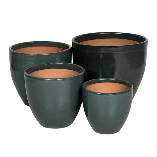 Malta Set Suport Clasic Pentru Plante Din Ceramică Gri 22X21,5-38X34Cm S/4
