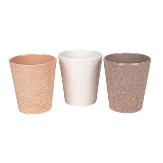 Vaza Cu Orhidee Aden Mix Alb/Crem/Drapel 12,5X14,5Cm