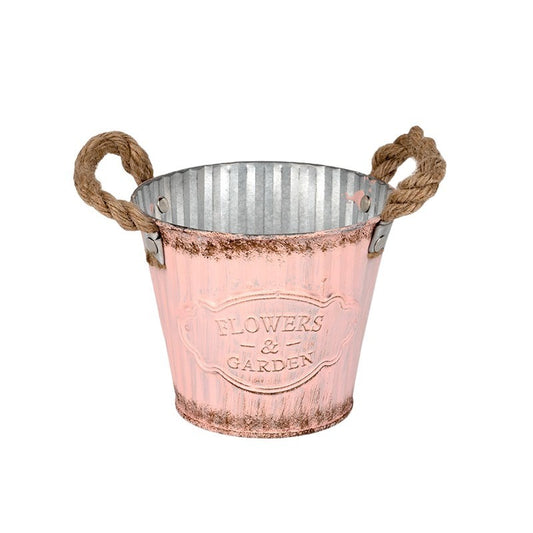 Andretta Butoi De Staniu Cu Toarte De Frânghie Roz 14X11,6Cm