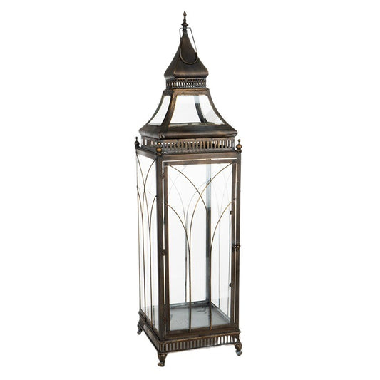 Felinar Metalic Bronz 26X26X95Cm