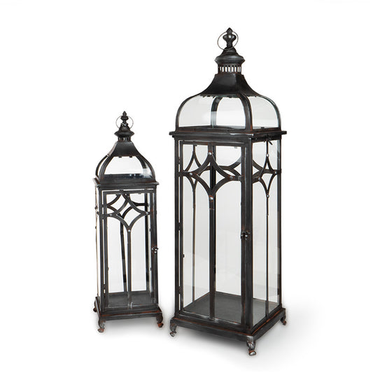 Set Lampă Metalică Maro 29X29X105Cm S/2