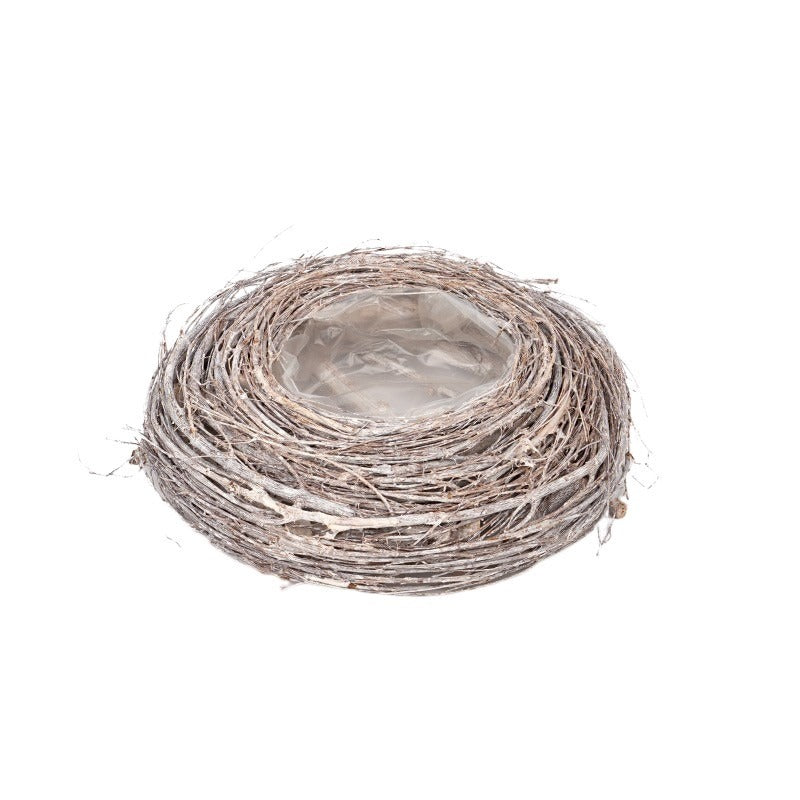 Ghiveci Din Răchită Atlin Gri Antic 29X8Cm