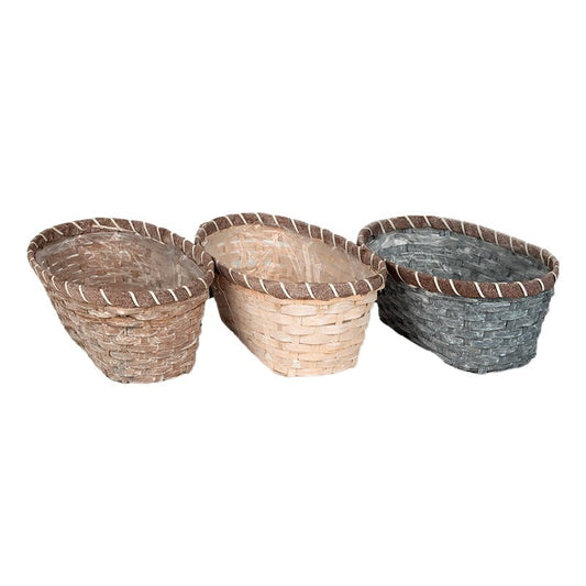 Bol Oval Quinn Din Bambus Mix 30X19,5X12,5Cm