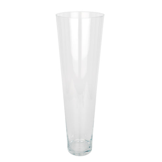 Vază Conică Din Sticlă 23,5X79Cm