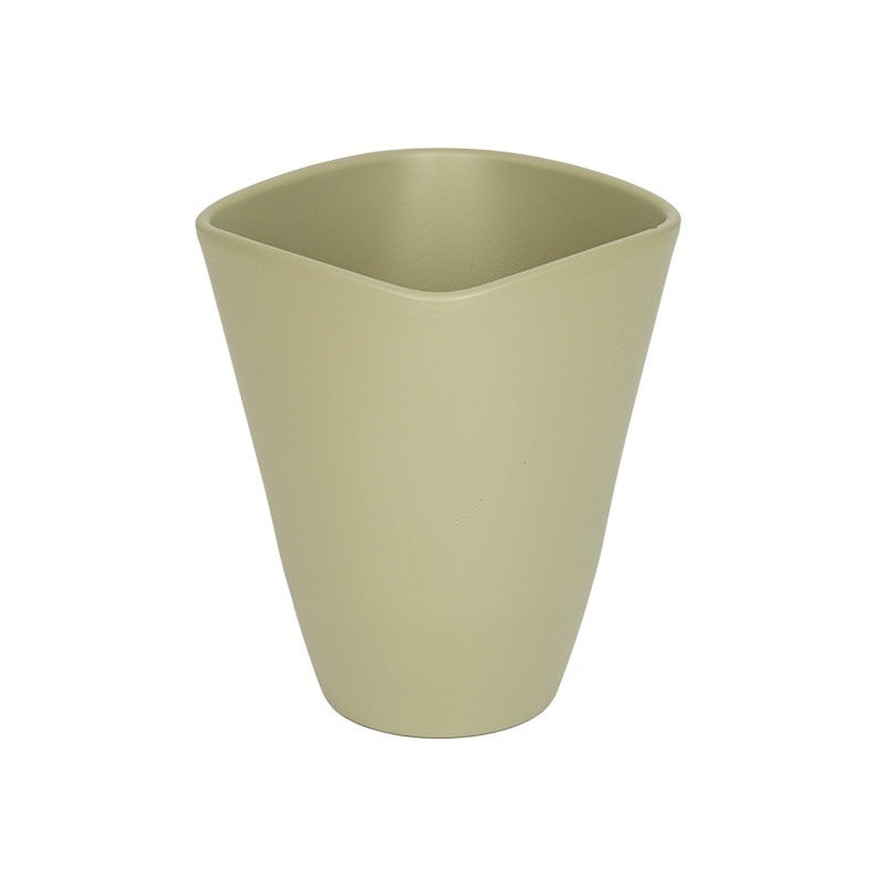 Vaza Cu Orhidee Quatro Kheki Mat 14Cm