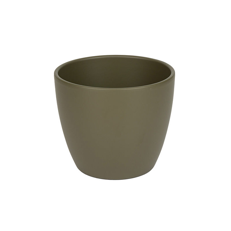 Oală Ceramică Base Verde Măsliniu Mat 19Cm