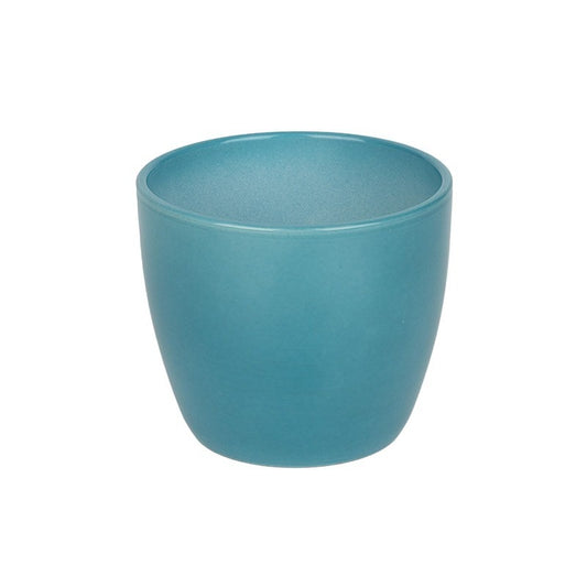 Base Oală Ceramică Lăcuită Turcoaz 13Cm