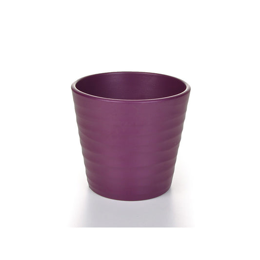 Oală Ceramică Wave Prună Mată 12Cm