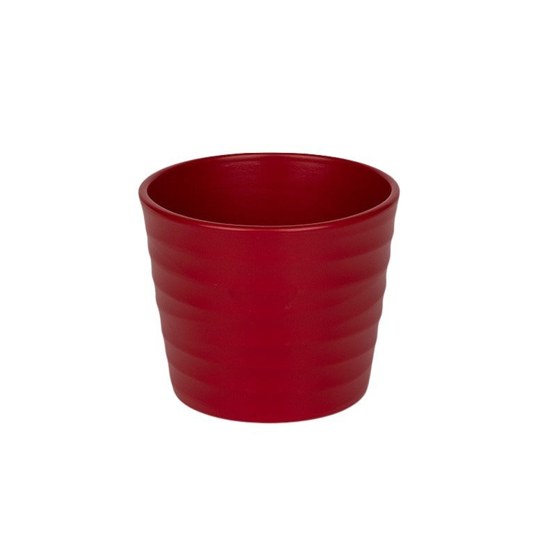 Oală Ceramică Wave Roșu Mat 12Cm