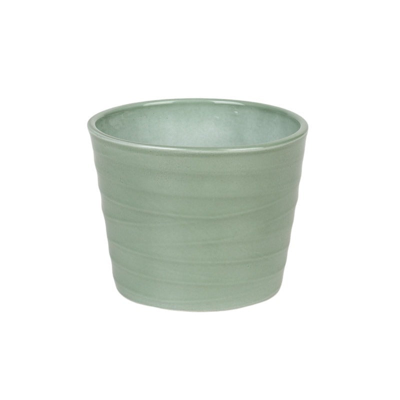 Oală Ceramică Wave Verde Salvie Strălucitor 12Cm