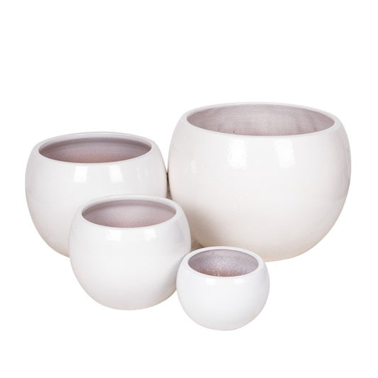 Singa Globe Set Suport Pentru Plante Din Ceramică Vanilie 24X16-56X40Cm S4