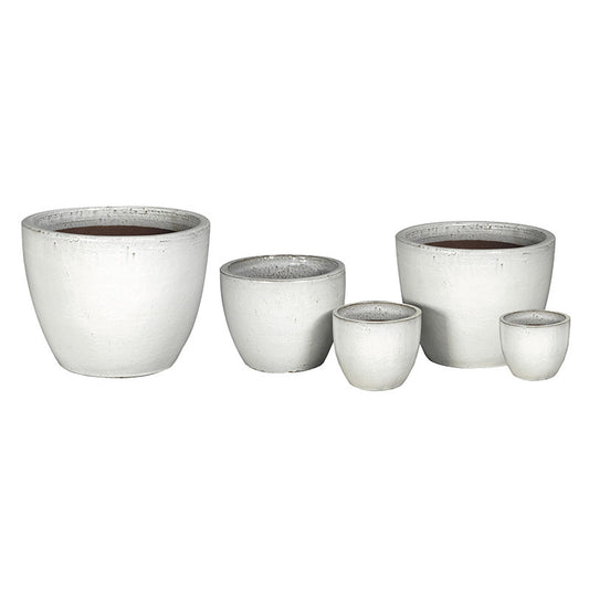 Sydney Classic Set Ghiveci Ceramic Alb 22X21-60X52Cm S5