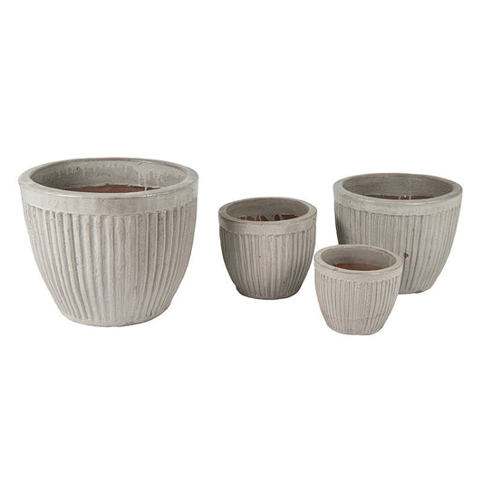 Robbins Classic Ceramică Suport De Plante Set Alb 22X18-48X39Cm S4