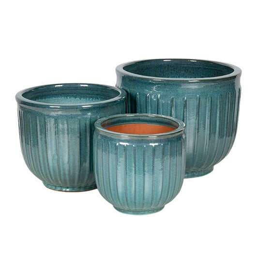 Montgomery Classic Ceramic Ghiveci Set Verde Mușchi 35X27-54X45Cm S3