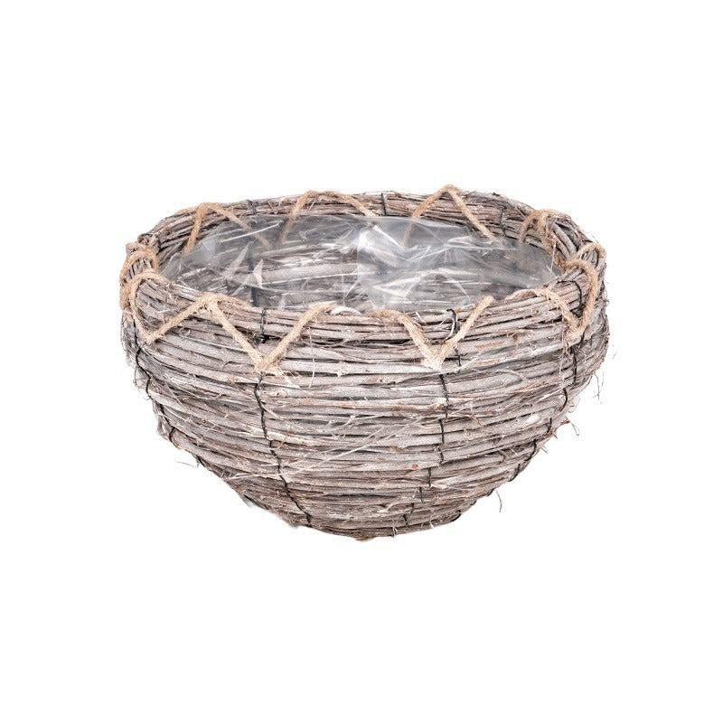 Oală De Răchită Vera Gri Antic 17X15Cm