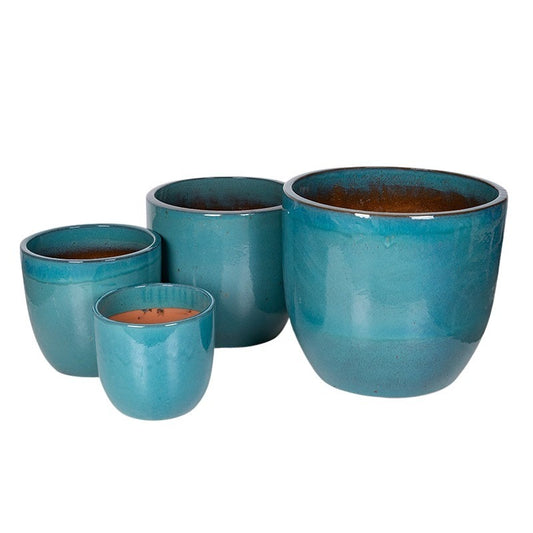 Aspen Classic Ceramică Suport Pentru Plante Set Turcoaz 30X27-59X50Cm S4