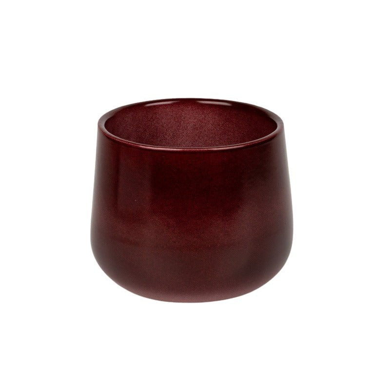 Oală Ceramică Moda Burgundy Lucioasă 17Cm