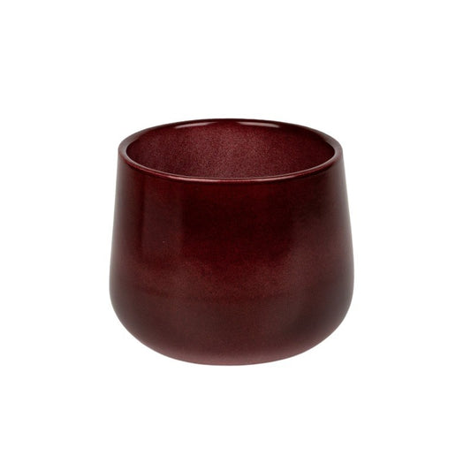 Oală Ceramică Moda Burgundy Lucioasă 19Cm