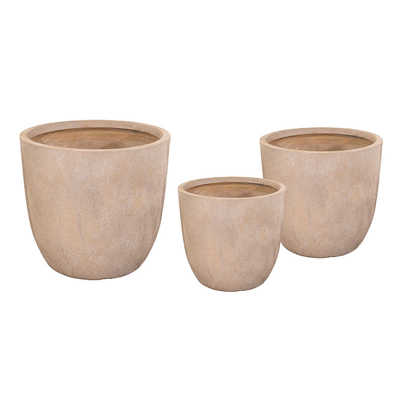 Yukon Classic Compozit Suport Pentru Plante Set Bej 25X25-39X38Cm S3