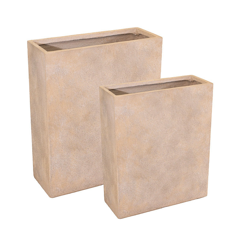 Yukon Terrace Divizor Compozit Titular De Plante Set Bej 60X22X72-80X30X92Cm S2