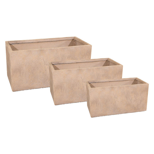 Yukon Tetra High Compozit Balcon Cutie Set Bej 60X30X30-100X45X45Cm S3