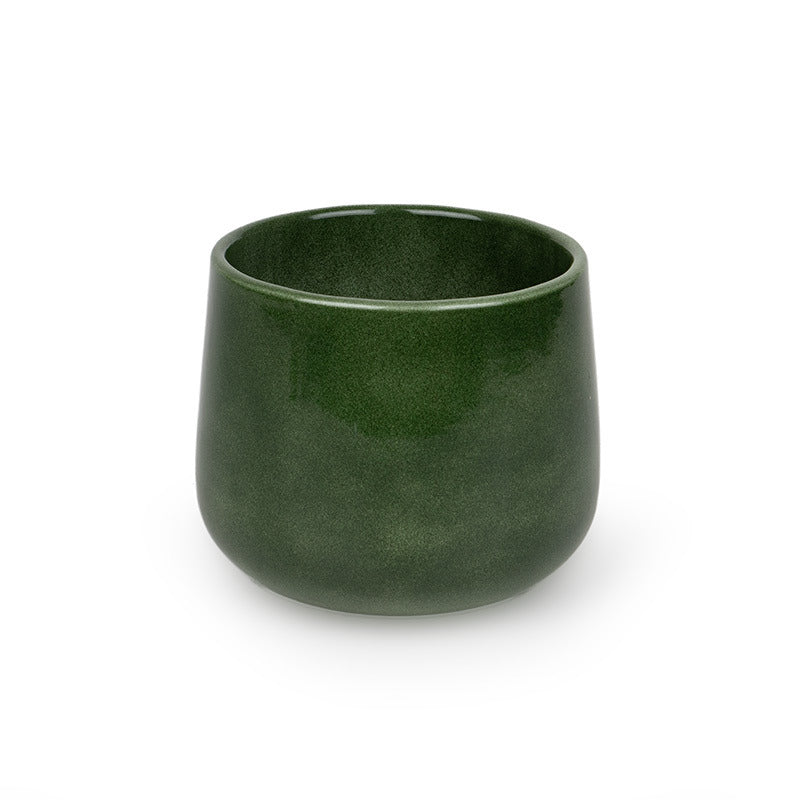 Oală Ceramică Moda Verde Pin Strălucitor 15Cm