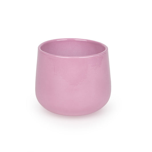 Moda Oală Ceramică Lăcuită Roz Antic 19Cm